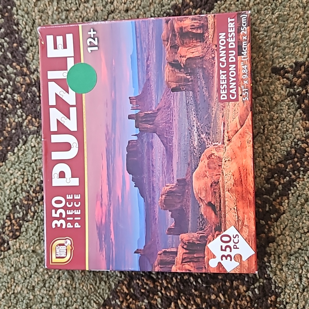 350 peice puzzle, mini peices